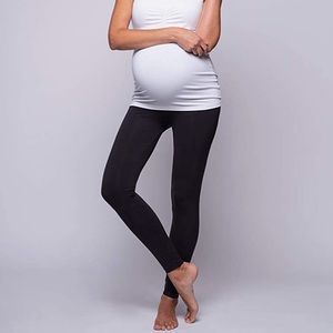 NWT Mather Essential Women’s Seamless Over Bump Maternity Leggings in Black